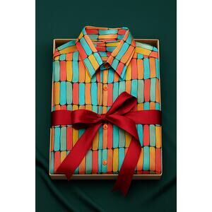 VTG 90s Genelli Silk Party Shirt XXL –  Fresh Prince, Throwback Christmas Flex